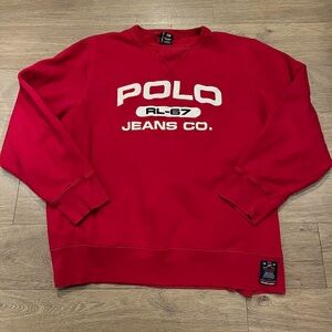 Vintage Y2K Polo Ralph Lauren Streetwear Sweatshirt xxl